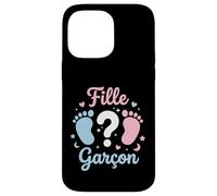Carcasa para iPhone 14 Pro MAX Annonce grossese Sexe Bebe Baby Shower fille ou Garcon