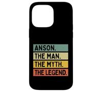 Carcasa para iPhone 14 Pro MAX Anson The Man The Myth The Legend - Cita Personalizada Divertida