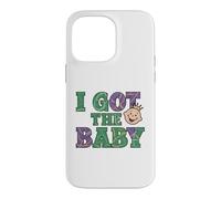 Carcasa para iPhone 14 Pro MAX Anuncio de Embarazo I Got The Baby Revelar Mardi Gras