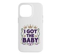 Carcasa para iPhone 14 Pro MAX Anuncio de Embarazo We Got The Baby Revela Mardi Gras