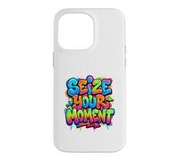 Carcasa para iPhone 14 Pro MAX Aprovecha tu Momento Retro Estética Vibrante