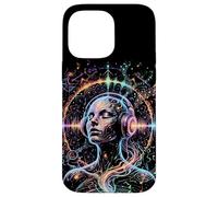 Carcasa para iPhone 14 Pro MAX Arte Colorido Psicodélico Trance Rave