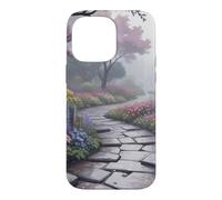 Carcasa para iPhone 14 Pro MAX Arte de Camino Floral del jardín Secreto japonés