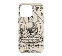 Carcasa para iPhone 14 Pro MAX Arte Vintage de Buda Serene para Meditación y Mindfulness