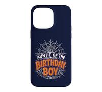 Carcasa para iPhone 14 Pro MAX Auntie of The Boy - Camiseta de Fiesta de Halloween con telaraña de cumpleaños