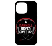 Carcasa para iPhone 14 Pro MAX Auriculares Personalizados con Cita para Juegos A Darnell Never Give Up