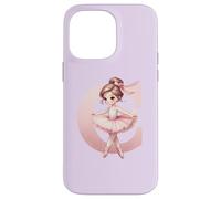 Carcasa para iPhone 14 Pro MAX Bailarina Girl Dancing Name First Letter C Girly Tutu Ballet