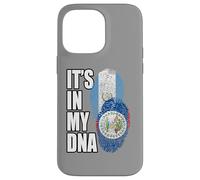 Carcasa para iPhone 14 Pro MAX Bandera de ADN de Belice y Guatemala, Regalo de Patrimonio