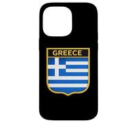 Carcasa para iPhone 14 Pro MAX Bandera de Grecia - Escudo de Armas Griego