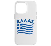 Carcasa para iPhone 14 Pro MAX Bandera de Grecia Hellas Herencia Griega Orgullo Helénico