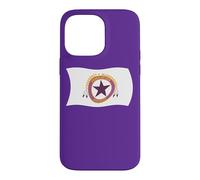 Carcasa para iPhone 14 Pro MAX Bandera Ondulada de la Tribu Wampanoag Squanto India nativa Americana