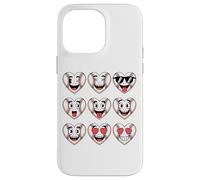 Carcasa para iPhone 14 Pro MAX Baseball Heart Faces Cute Love Fan