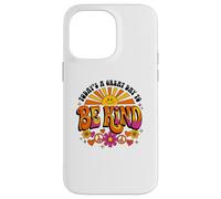 Carcasa para iPhone 14 Pro MAX Be Kind Groovy Retro Sunshine Cute Kindness Teacher