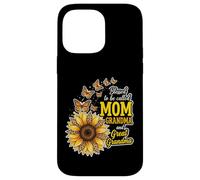 Carcasa para iPhone 14 Pro MAX Bendecidos de ser llamados Mamá y Abuela Sunflower Día de la Madre