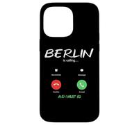 Carcasa para iPhone 14 Pro MAX Berlín está Llamando y Debo IR a Alemania de Viaje