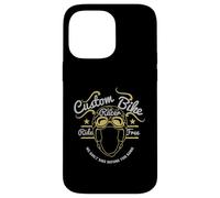Carcasa para iPhone 14 Pro MAX Bicicleta Personalizada Cafe Racer Ride Bicicleta construida Gratis Antes de nacer