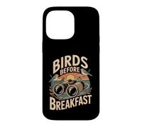 Carcasa para iPhone 14 Pro MAX Birds Before Breakfast observación de Aves Humor