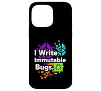 Carcasa para iPhone 14 Pro MAX Blockchain Developer Funny I Write Immutable Bugs