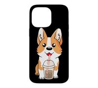 Carcasa para iPhone 14 Pro MAX Boba Milk Tea Corgi Dog Puppy Lover Kawaii Anime japonés