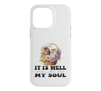 Carcasa para iPhone 14 Pro MAX Bonita Cesta Cristiana con Gatitos de It Is Well with My Soul