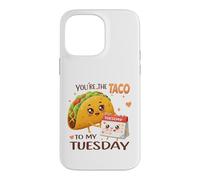 Carcasa para iPhone 14 Pro MAX Bonito diseño gastronómico de You'Re The Taco To My Tuesday