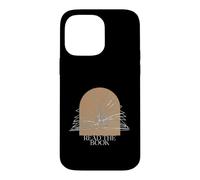 Carcasa para iPhone 14 Pro MAX Bookworm Read The Book Boho Arch Line Art Illustration