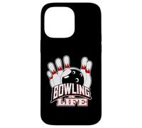 Carcasa para iPhone 14 Pro MAX Bowling Is Life - Bolos Divertidos de Bolos