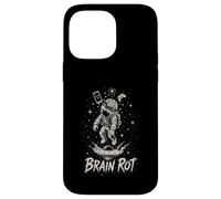 Carcasa para iPhone 14 Pro MAX Brain Rot Astronaut Graphic Surrealista Space Gamer Meme Gift