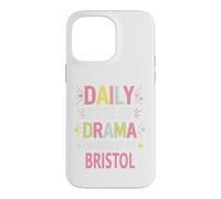 Carcasa para iPhone 14 Pro MAX Bristol Personalized Name Funny Cute Custom Bristol Name