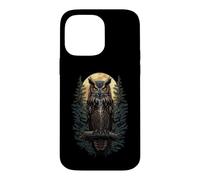 Carcasa para iPhone 14 Pro MAX Búho Nocturnal Bird of Prey Silent Wise Spirit Hunter