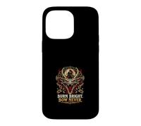 Carcasa para iPhone 14 Pro MAX Burn Bright Bow Never Norse Dragon Viking Runes