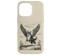 Carcasa para iPhone 14 Pro MAX Caacrinolaas Un Perro Rascal con alas de Griffin
