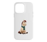 Carcasa para iPhone 14 Pro MAX Caballo Lector con Libro y Bufanda