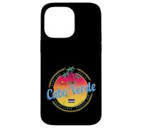 Carcasa para iPhone 14 Pro MAX Cabo Verde Isla Puesta de Sol Retro Palmera Vintage Recuerdo