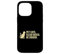 Carcasa para iPhone 14 Pro MAX Cajas limpiadoras para Gatos felinos, dueños de Mascotas, Amantes de los Gatos