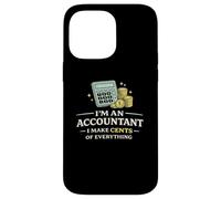 Carcasa para iPhone 14 Pro MAX Camiseta Divertida de Contador I Make Cents of Everything
