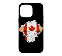Carcasa para iPhone 14 Pro MAX Canadian Superhero Canada Flag Patriot Gift