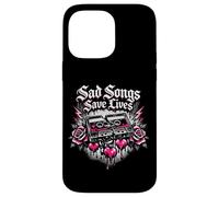 Carcasa para iPhone 14 Pro MAX Canciones tristes salvan Vidas Diseño EMO