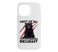 Carcasa para iPhone 14 Pro MAX Caos Duende Gato Negro tom zoomies Sarcasmo Gatos