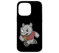 Carcasa para iPhone 14 Pro MAX Caricatura de Rugby Rhino Carga
