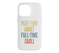 Carcasa para iPhone 14 Pro MAX Carli Personalized Retro Girls Part-Time Carli Name