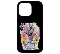Carcasa para iPhone 14 Pro MAX Cartel gráfico con Personajes Pop de Happy Robot Peace Graffiti
