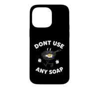 Carcasa para iPhone 14 Pro MAX Cast Iron Skillet Funny Dont Use Any Soap Retro Pan
