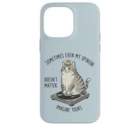 Carcasa para iPhone 14 Pro MAX Cat On Record Player Imagina Que tu opinión no Importa