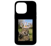 Carcasa para iPhone 14 Pro MAX Cat Selfie Six Seven Easter Day Bunny 67 Meme Rabbit Niños