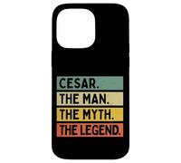 Carcasa para iPhone 14 Pro MAX Cesar The Man The Myth The Legend - Cita Personalizada Divertida