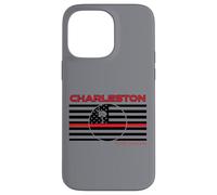Carcasa para iPhone 14 Pro MAX Charleston County South Carolina - Bandera de línea roja Delgada