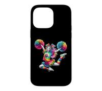 Carcasa para iPhone 14 Pro MAX Cheerleader Pom Poms Colorful Outfit Rainbow Tie Dye