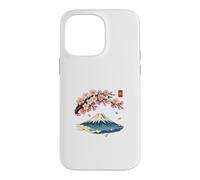Carcasa para iPhone 14 Pro MAX Cherry Blossom Mount Fuji Japanese Ukiyo-e Sakura Art
