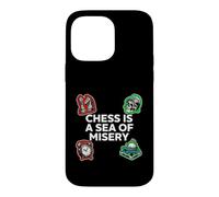 Carcasa para iPhone 14 Pro MAX Chess Is A Sea of Misery Funny Board Gamer